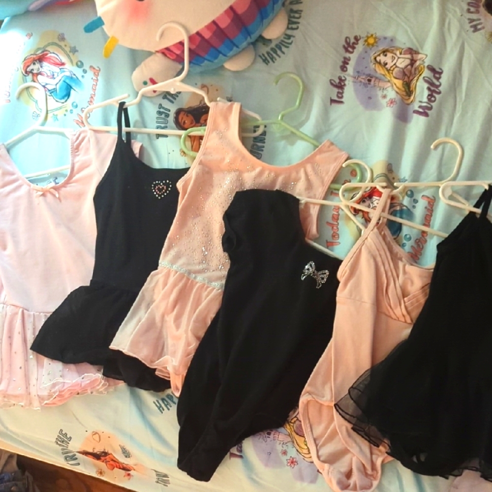 Set Of 6 Leotards/Dancewear, Little Girls Size 6